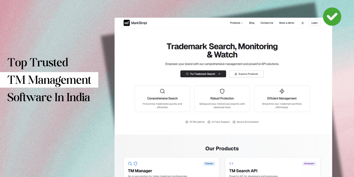 Top Trusted Trademark Management Software in India